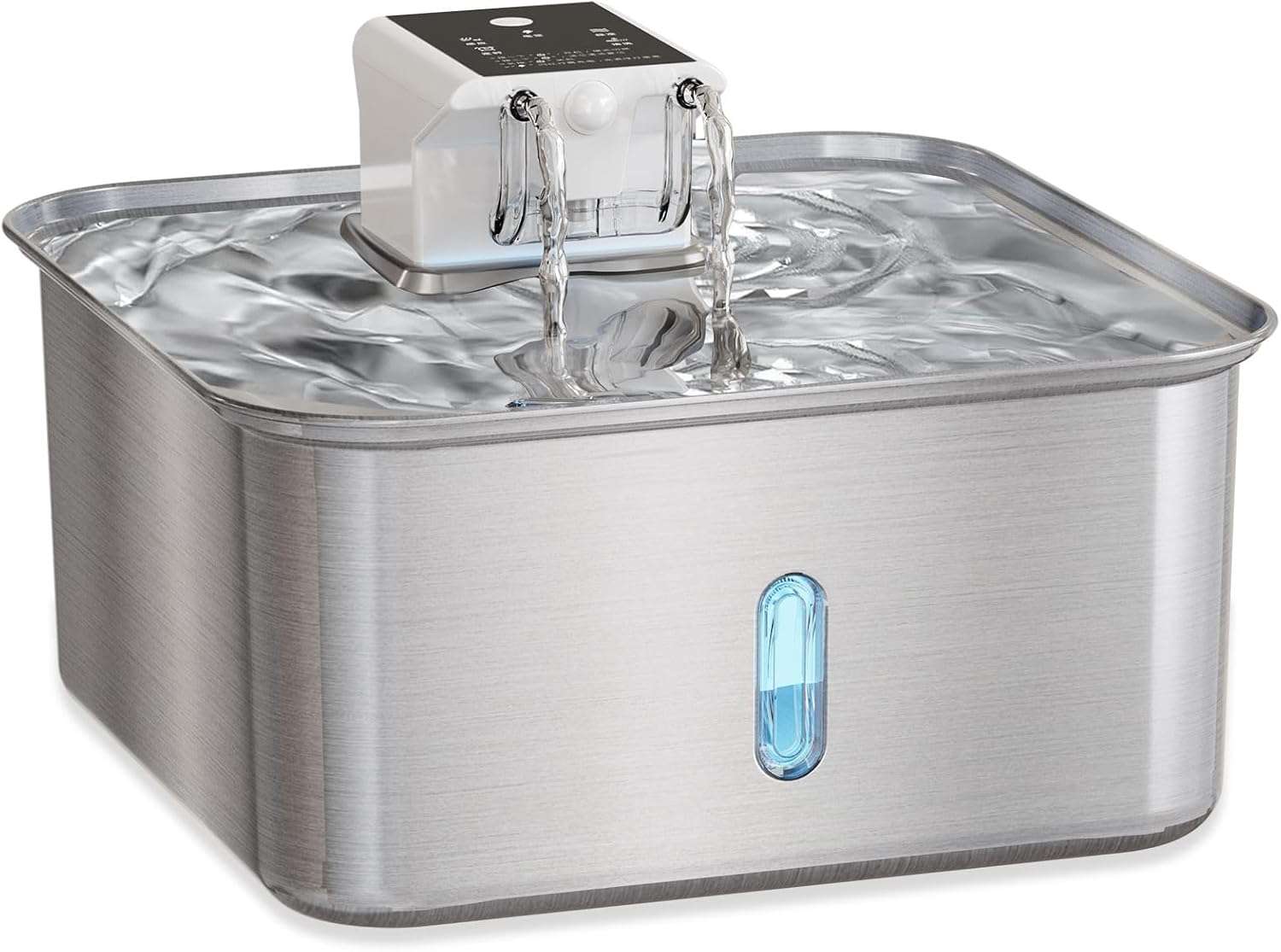 Fuente de Agua Inalambrica Acero Inoxidable 7 Litros Perros Grandes Sensor y Bateria - Imagen 9