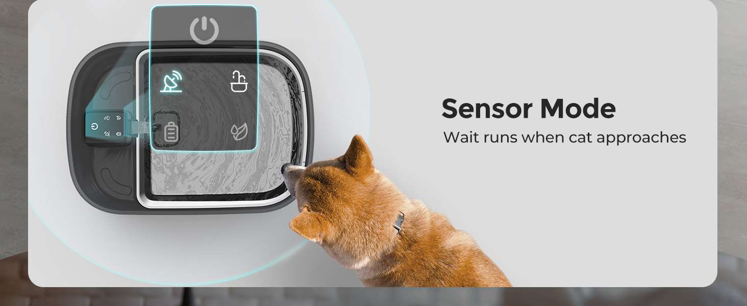 Fuente de agua hibrida inalambrica de acero inoxidable 7.5 litros para perros grandes con sensor de movimiento y flujo silencioso.