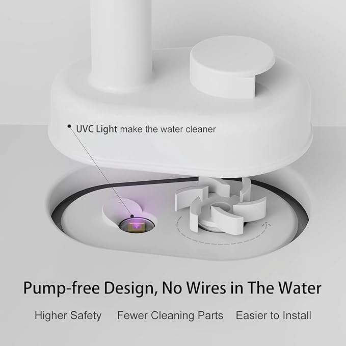 Fuente de Agua Inalambrica WiFi 3.6 Litros Gatos Control App y Acero Inoxidable + 8 Filtros - Imagen 3