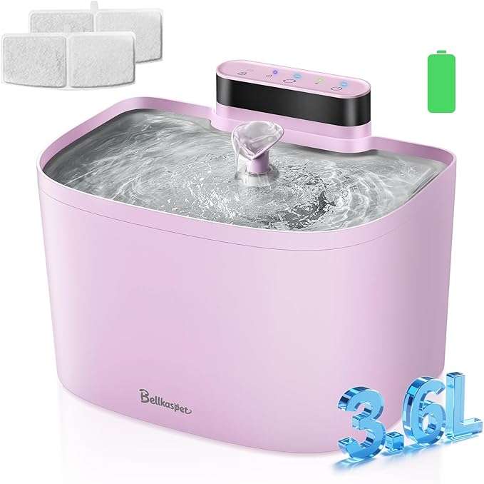 Fuente de Agua Inalambrica WiFi 3.6 Litros Gatos Control App y Acero Inoxidable + 8 Filtros - Imagen 8