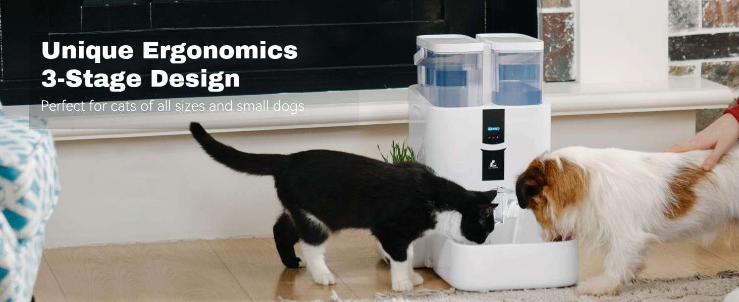 Fuente de agua inteligente Lalahome de 10 litros con WiFi 5G que separa el agua sucia y cultiva hierba gatera automaticamente.