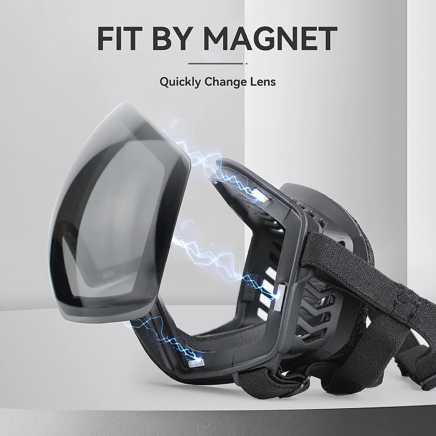 Gafas antiparras magneticas para perros medianos y grandes proteccion UV para moto.