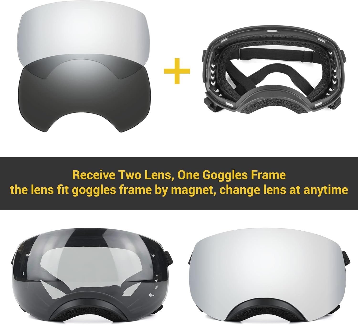 Gafas antiparras magneticas para perros medianos y grandes proteccion UV para moto.