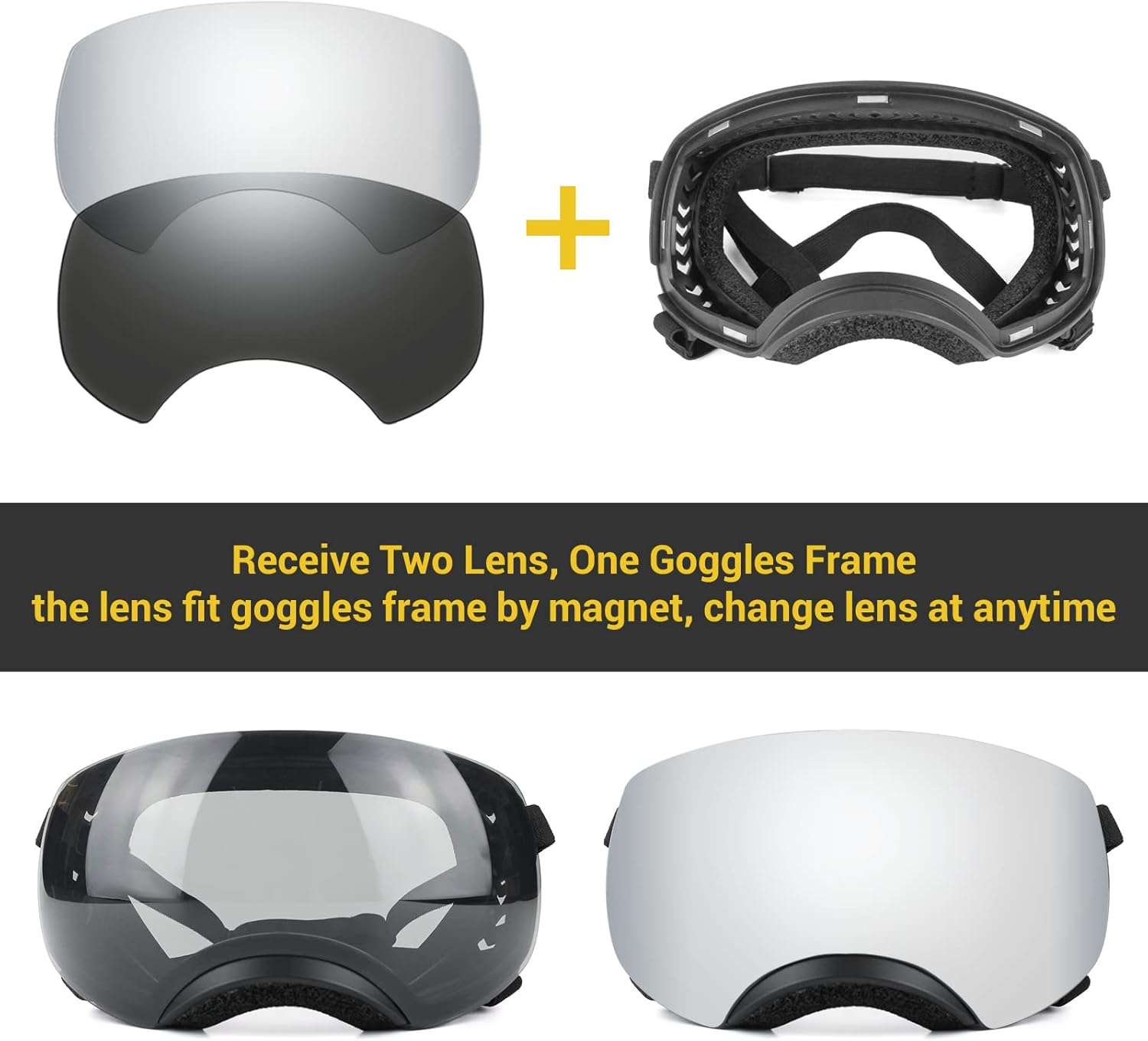 Gafas antiparras magneticas para perros medianos y grandes proteccion UV para moto.