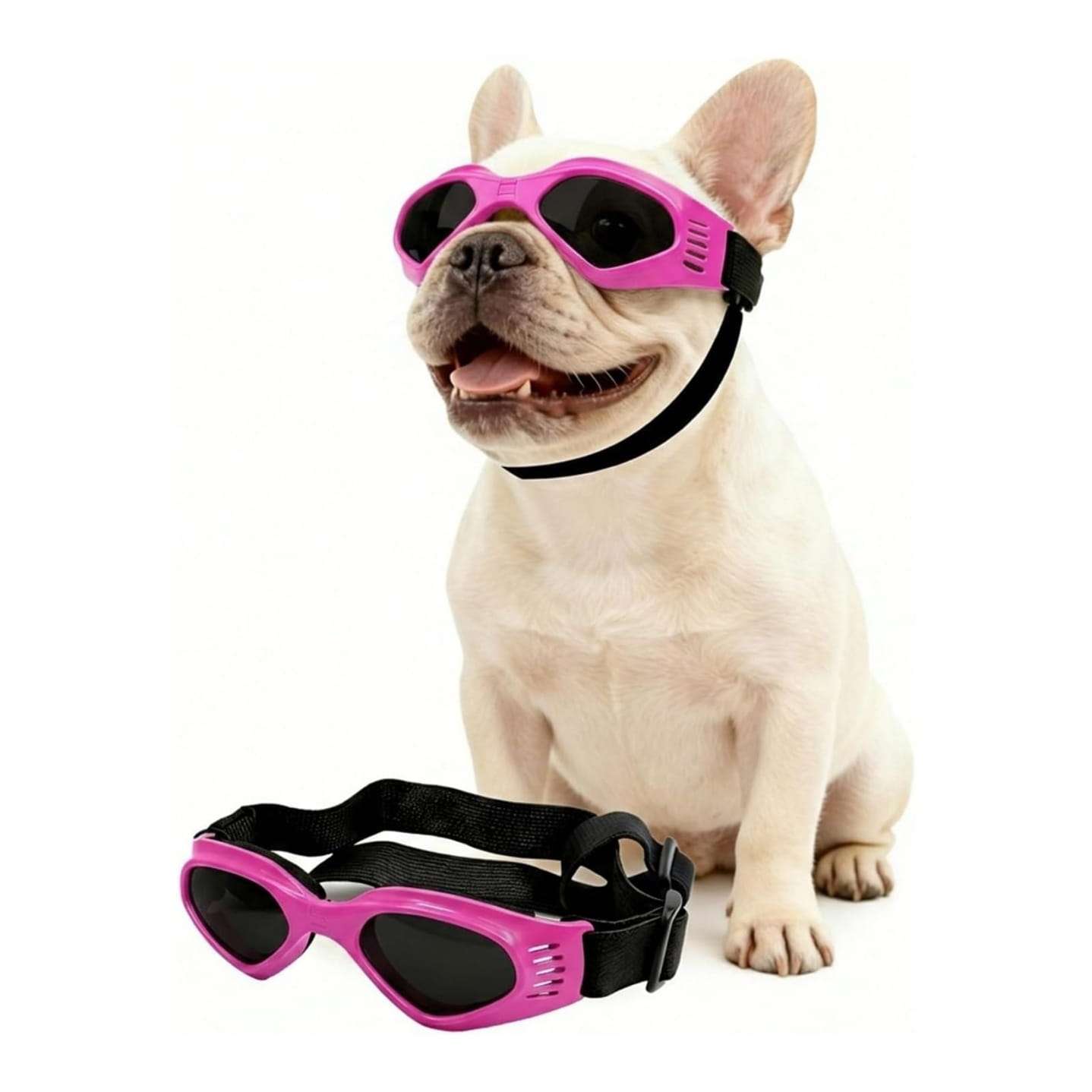 Gafas antiparras para perros medianos como schnauzer y beagle con proteccion UV para auto.