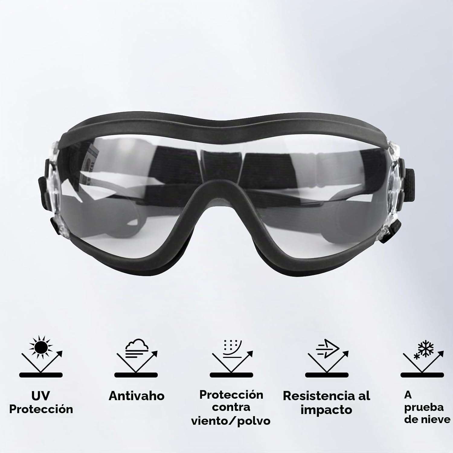 Gafas antiparras para perros medianos y grandes con proteccion UV y sistema antivaho.