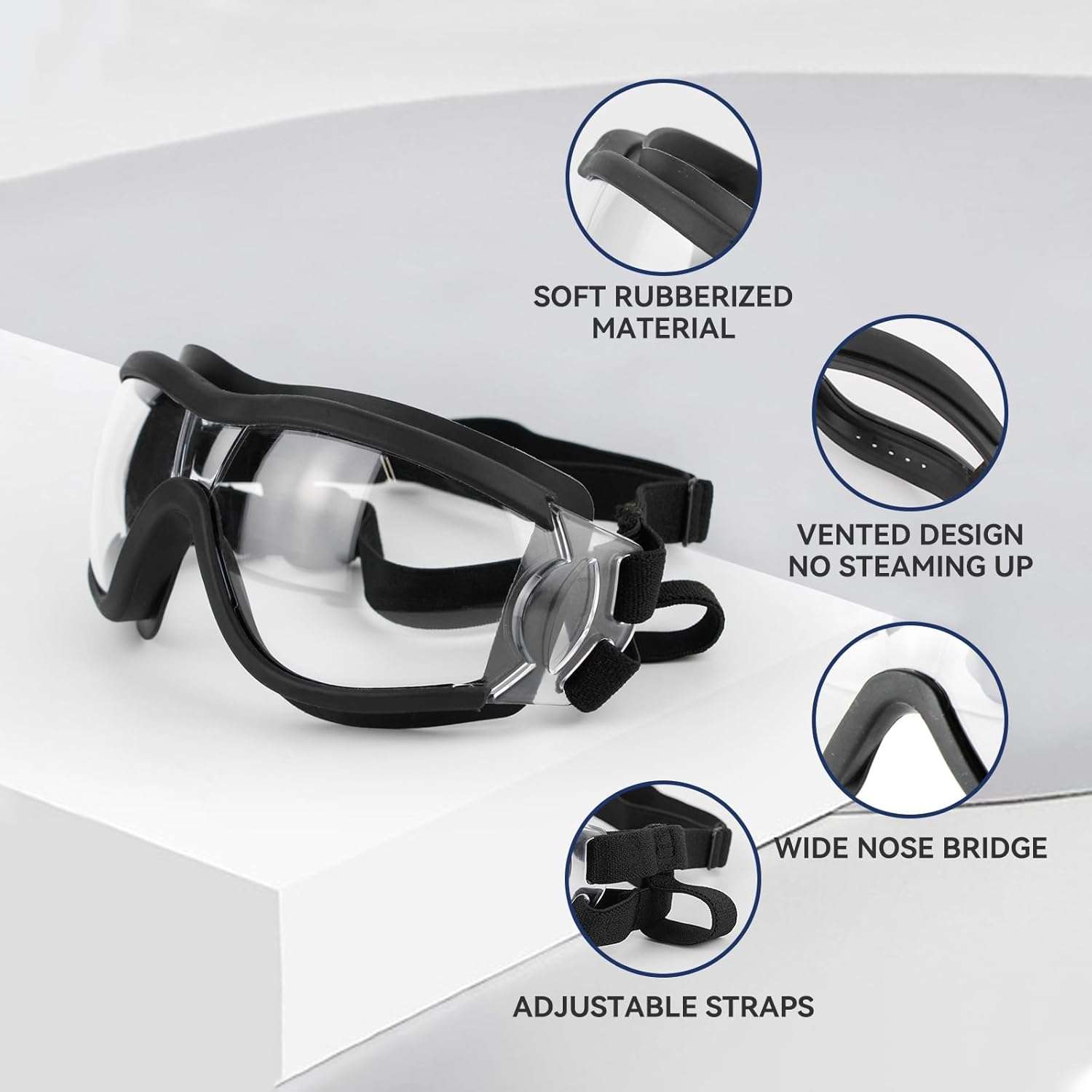 Gafas antiparras para perros medianos y grandes con proteccion UV y sistema antivaho.