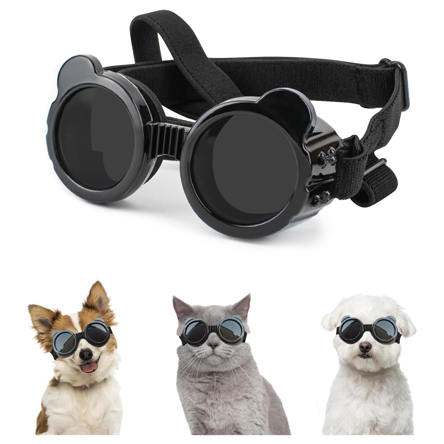Gafas de sol talla XS para perros pequeños y gatos proteccion UV y antivaho.