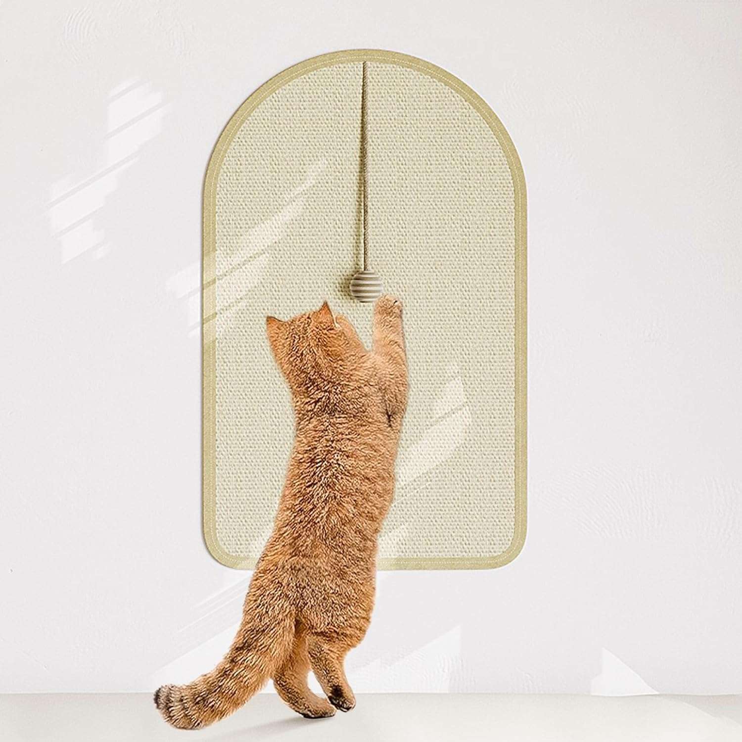 Set de gimnasio de pared para gatos de 13 piezas de madera pino pintable. Diseño modular con escalera rascador y estantes personalizables.