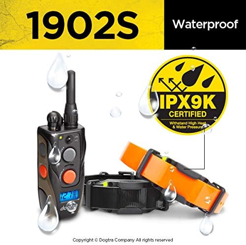 Kit de 2 collares de adiestramiento profesional K9 ergonomicos impermeable alcance 1200m.