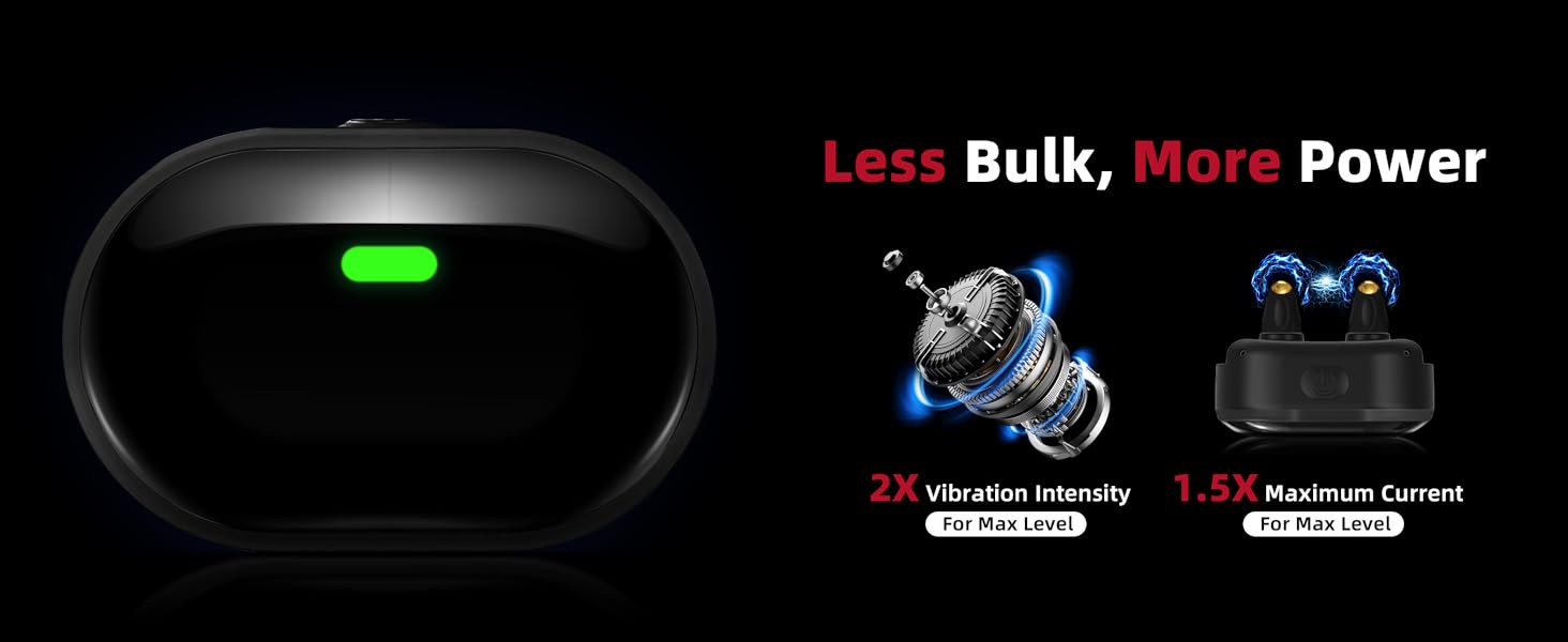 Kit de 2 collares de adiestramiento ultraligeros para perros pequeños con vibracion impermeable IPX7.