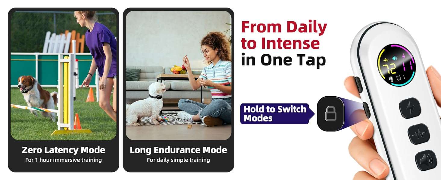 Kit de 2 collares de adiestramiento ultraligeros para perros pequeños con vibracion impermeable IPX7.