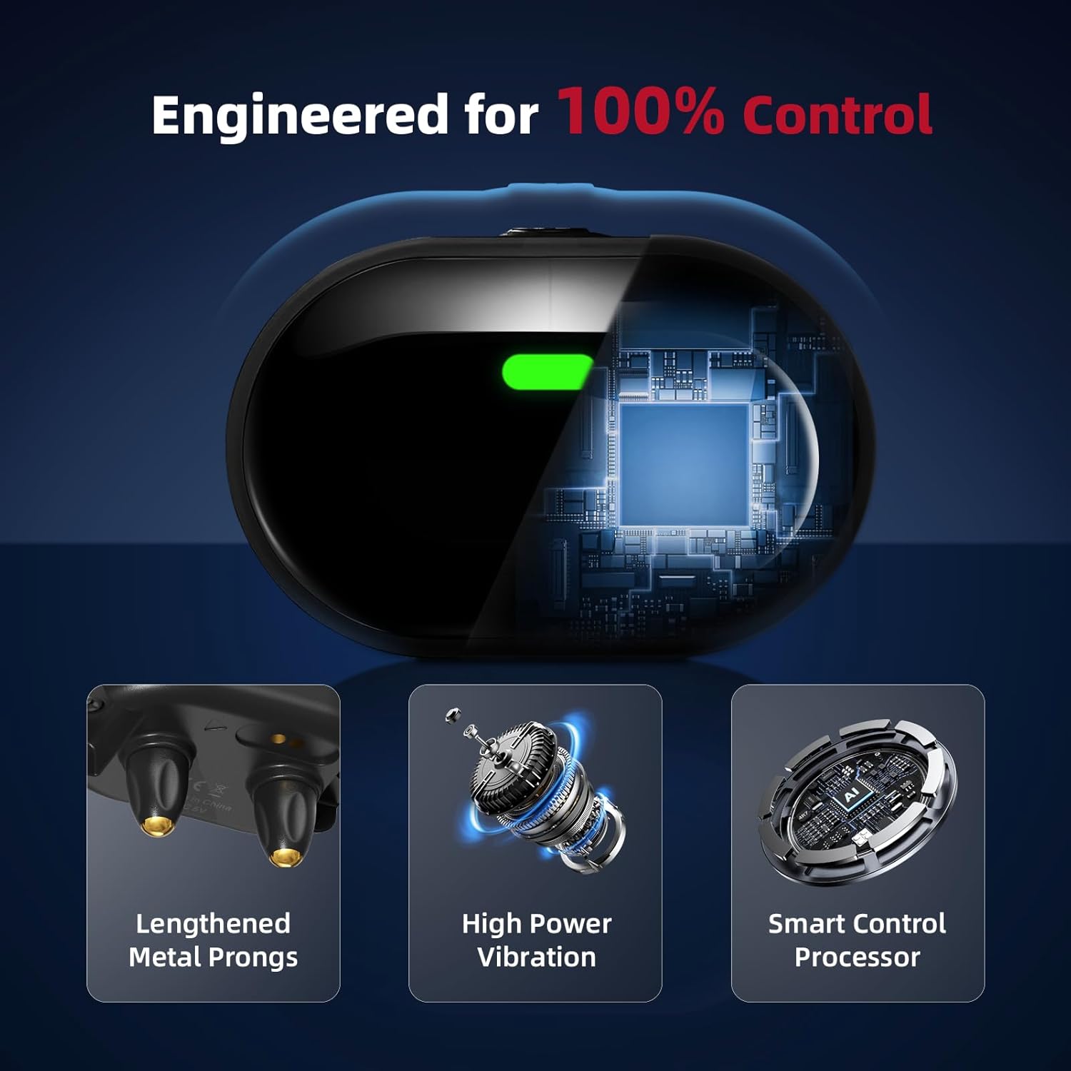 Kit de 2 collares de adiestramiento ultraligeros para perros pequeños con vibracion impermeable IPX7.