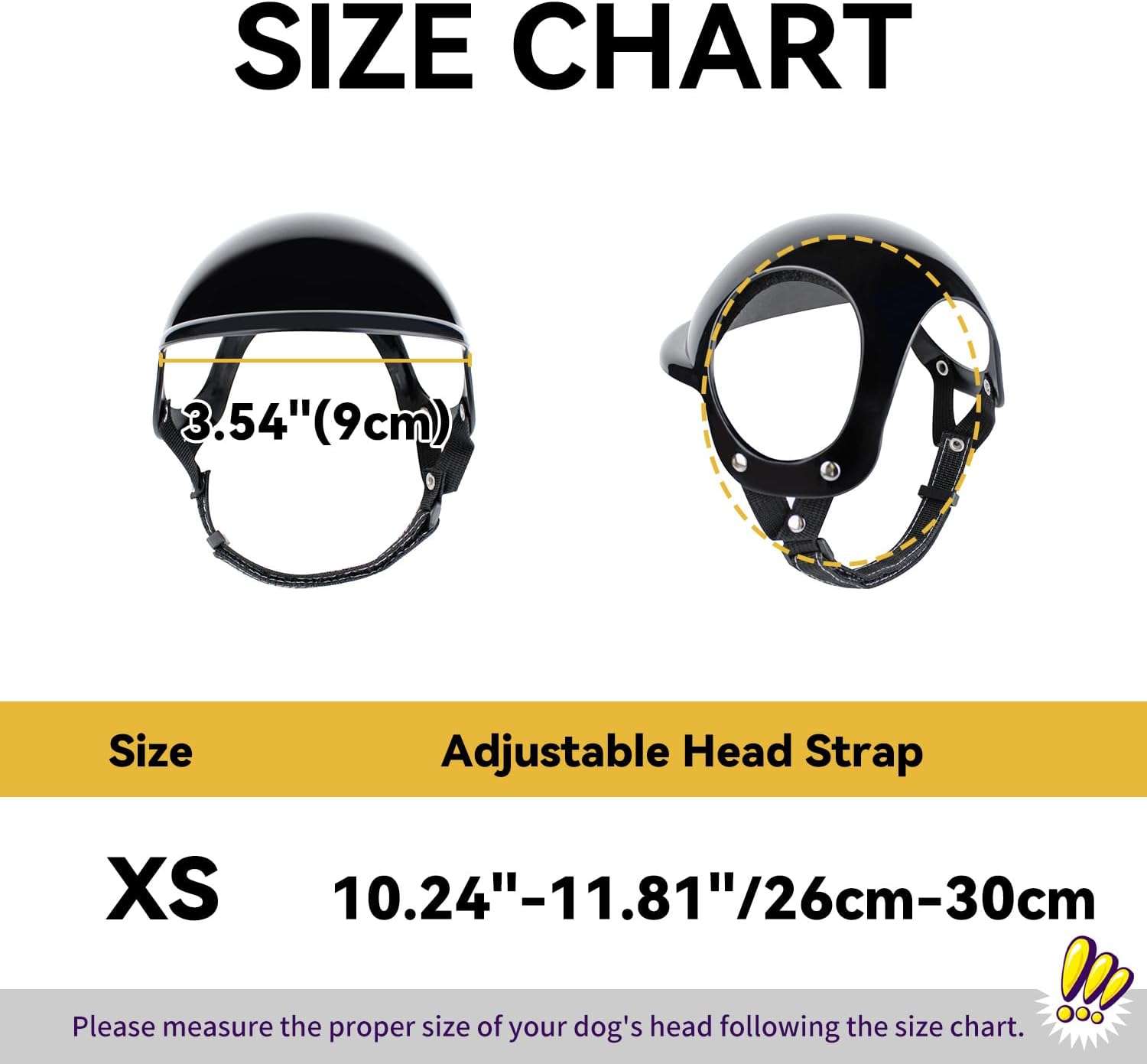 Kit de seguridad para mascotas mini con casco de orejas descubiertas y antiparras UV.