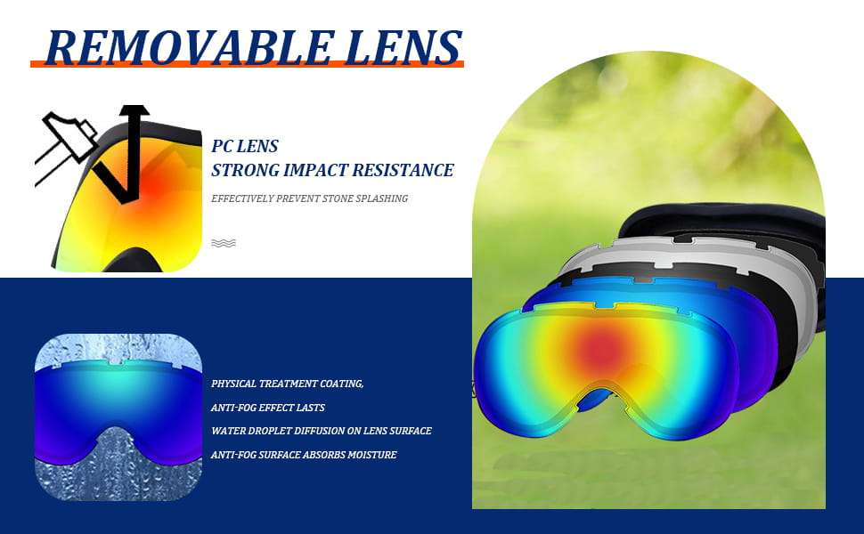 Lentes antiparras transparentes para perros grandes con estuche rigido proteccion UV y viento.