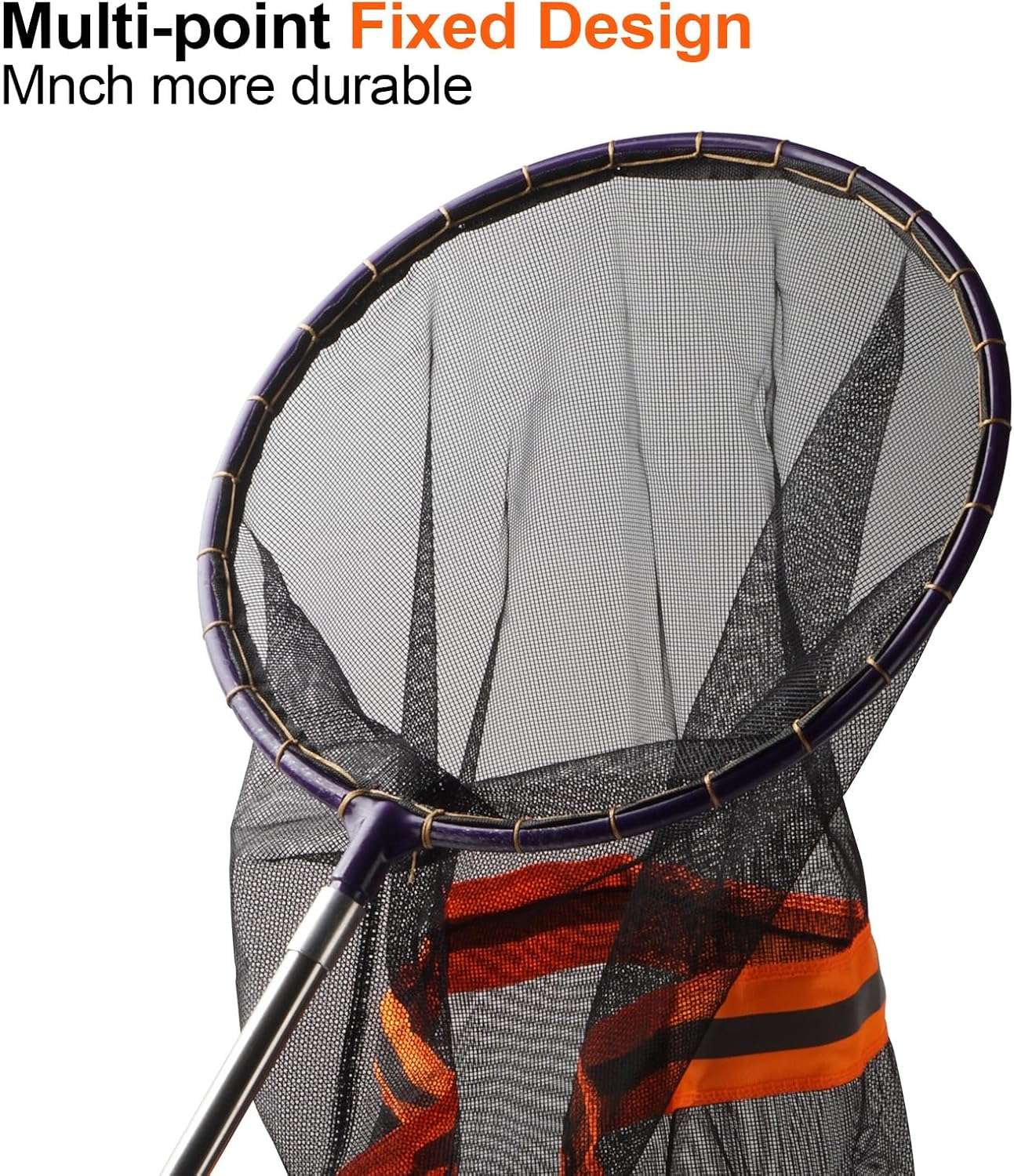 Red atrapa serpientes y culebras telescopica de 100 cm con cierre de seguridad y malla fina.