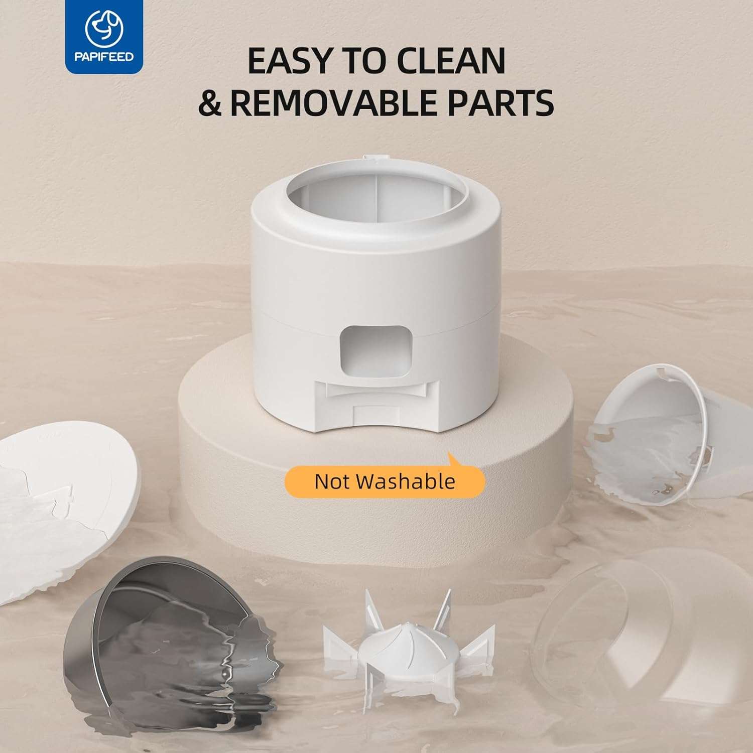 Set Comedero Automatico WiFi 1.3 kg y Fuente de Agua 3 Litros para Gatos y Perros - Imagen 8
