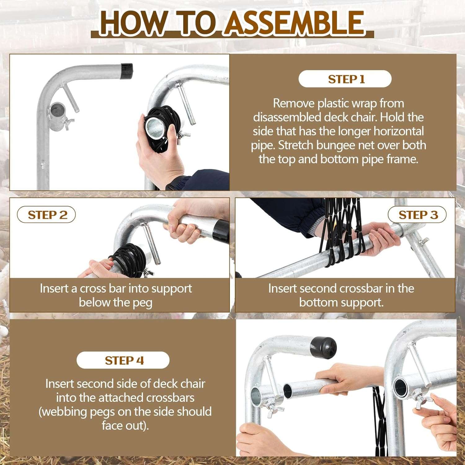 Silla sujetadora de ovejas y cabras de 140x53 cm galvanizada. Estructura metalica ajustable para recorte de pezuñas y esquila.