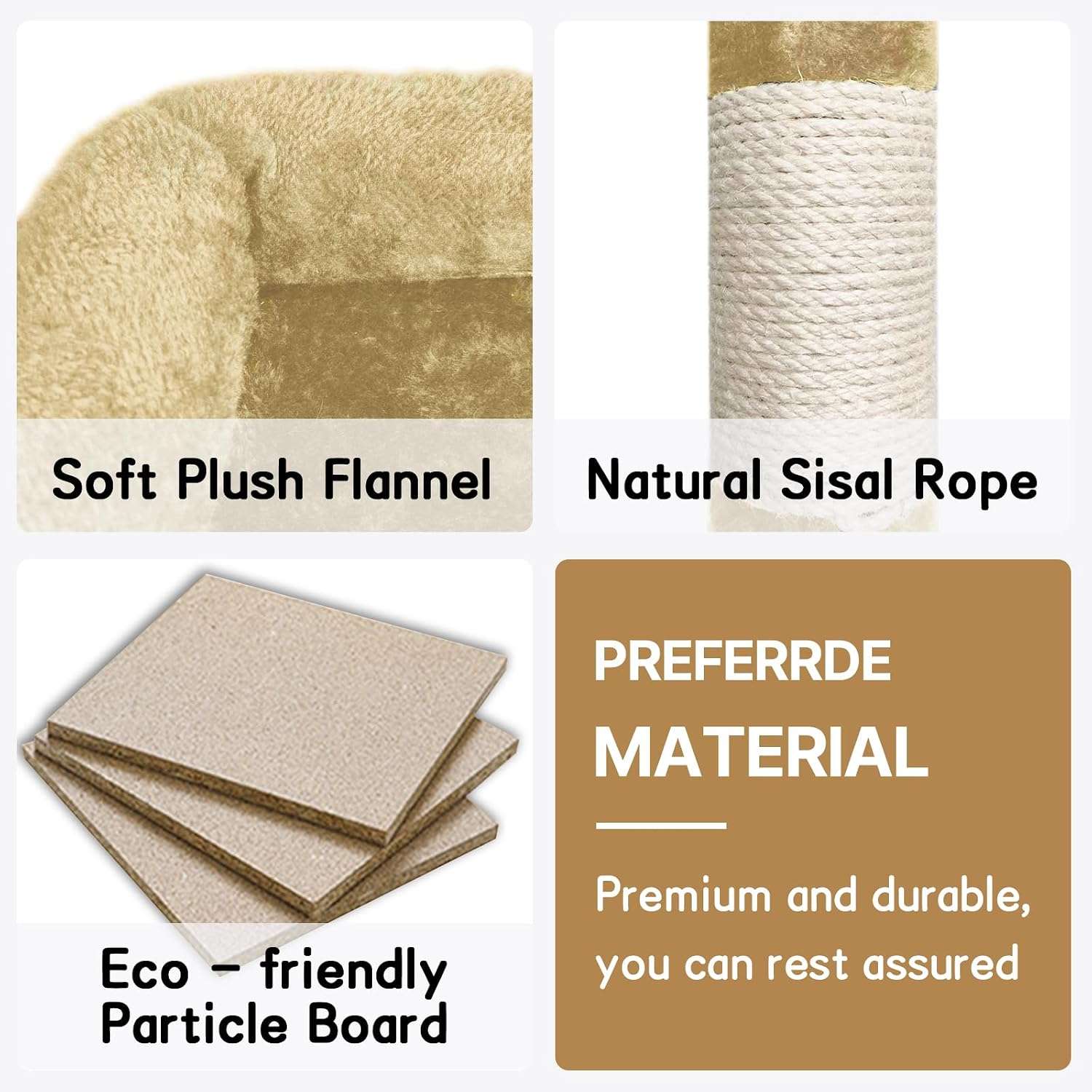 Torre rascador decorativa de 170 centimetros con base reforzada de 60 por 50 cm y sisal natural para gatos.
