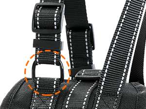 Arnes soporte trasero perro anti escape doble ajuste piel suave displasia cadera post operatorio