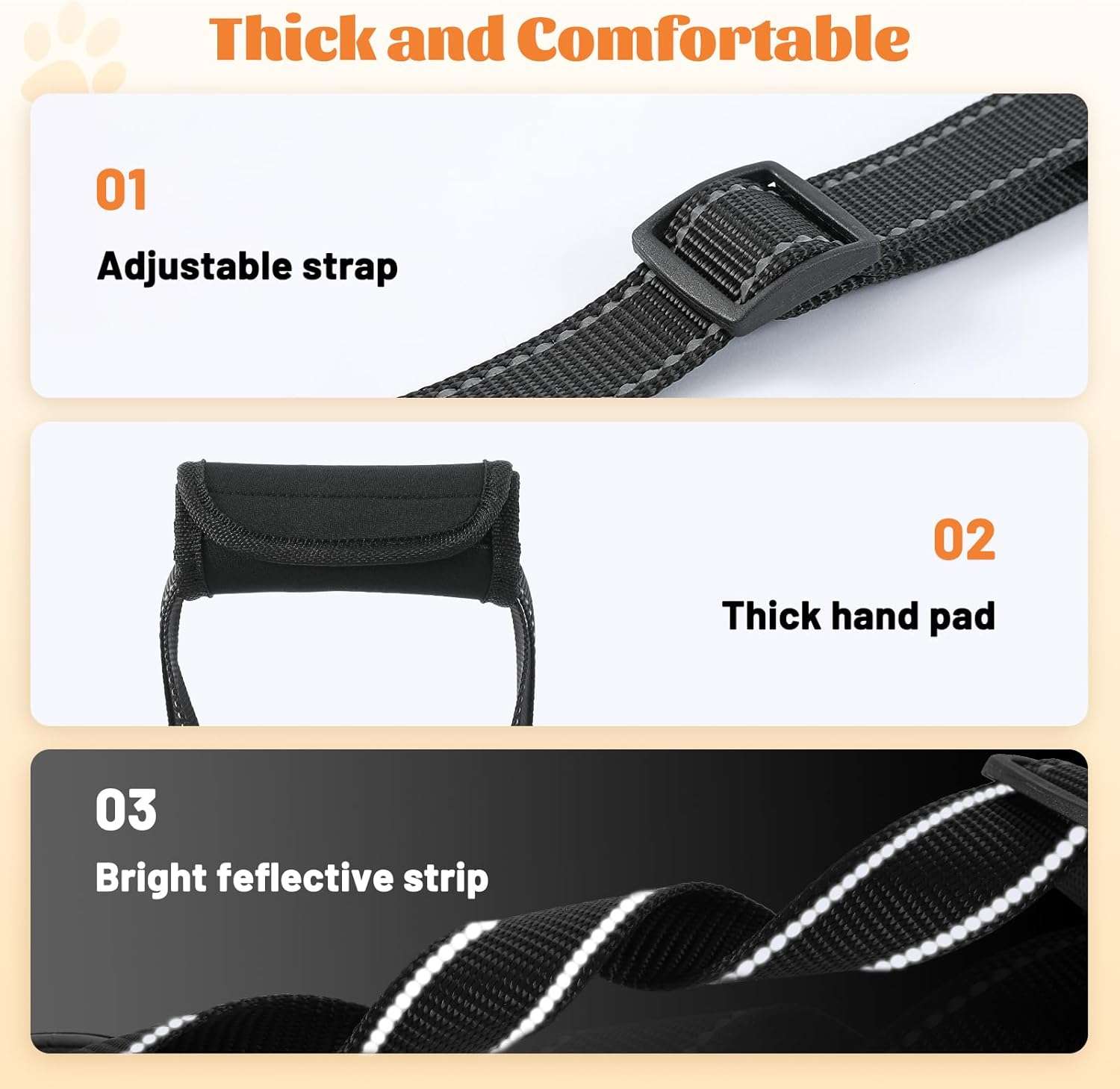Arnes soporte trasero perro anti escape doble ajuste piel suave displasia cadera post operatorio