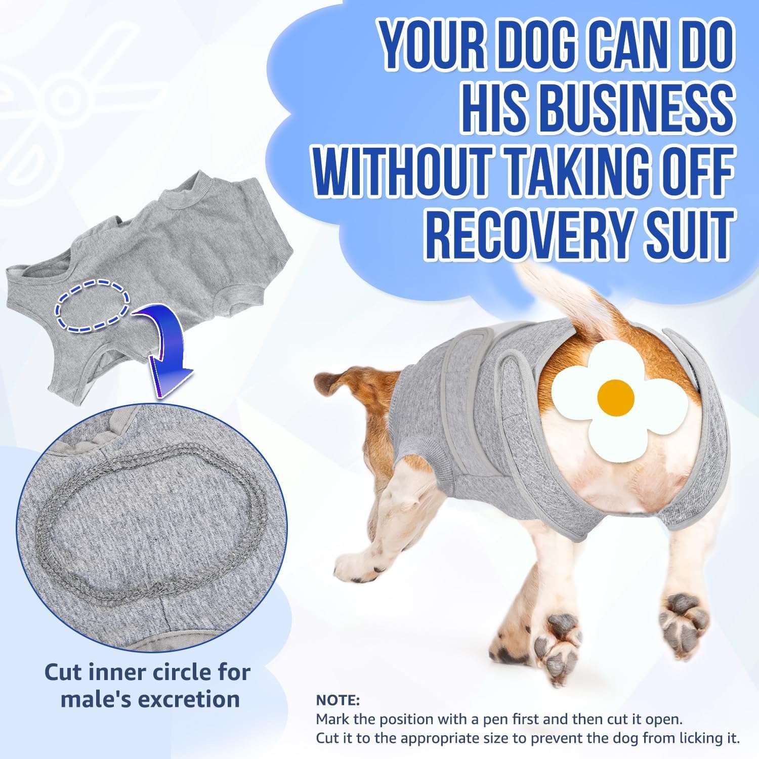 Body recuperacion perros post operatorio tallas grandes y pequeñas cierre espalda alternativa cono