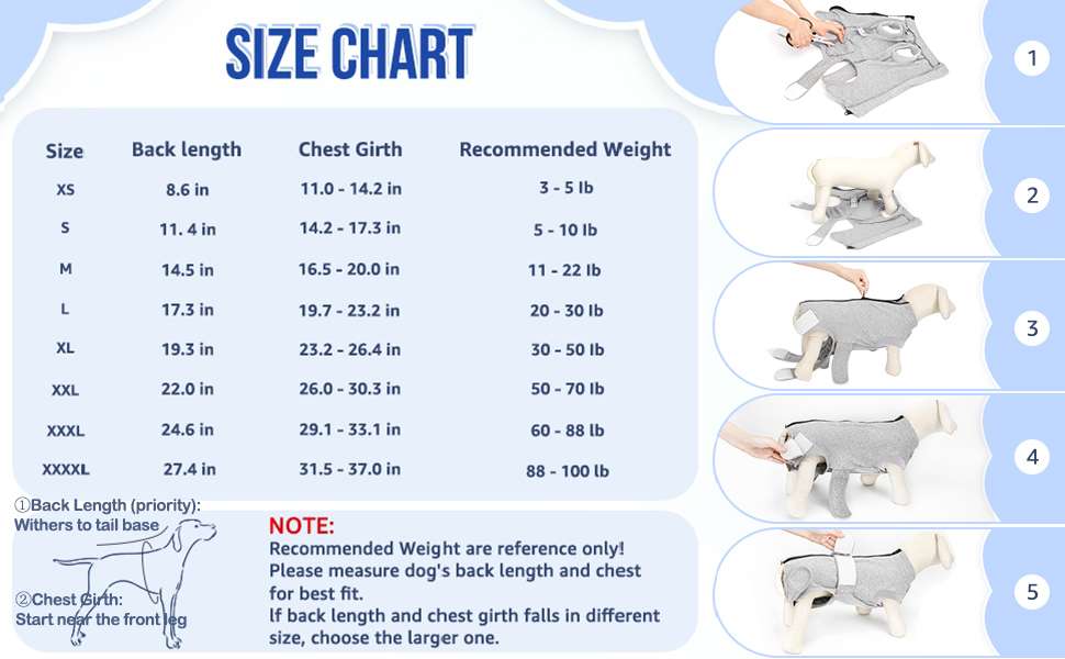 Body recuperacion perros post operatorio tallas grandes y pequeñas cierre espalda alternativa cono