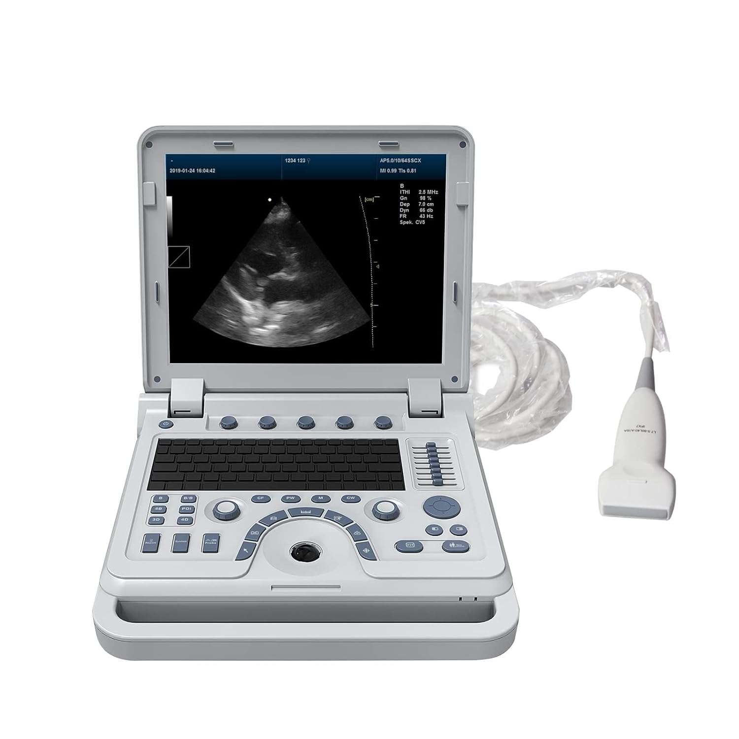 Ecografo doppler color veterinario portatil 15 pulgadas laptop sondas intercambiables perros ganado exóticos