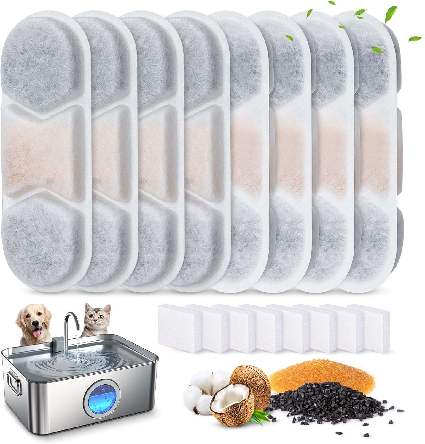 Fuente de Agua Acero Inoxidable 12 Litros Perros Grandes Ventana y Luz LED - Imagen 10