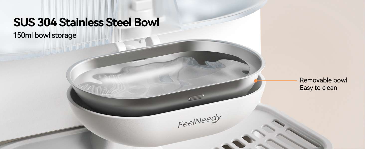 Fuente de agua para gatos autolimpiable sin filtros de 3.5 litros inalambrica con bateria de 180 dias.