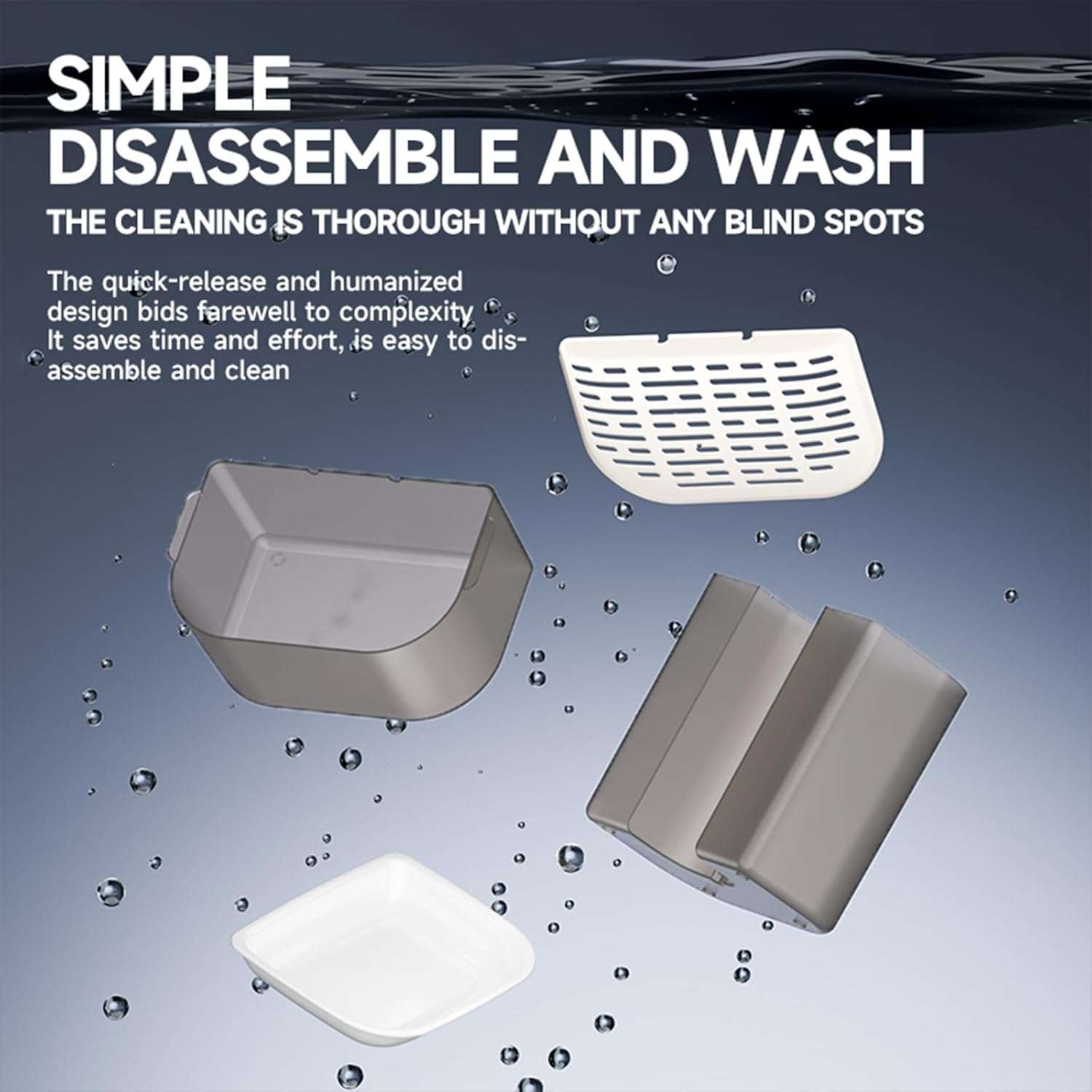 Fuente de agua inalambrica de 4.5 litros de ceramica para gatos con control de temperatura y bateria de larga duracion.