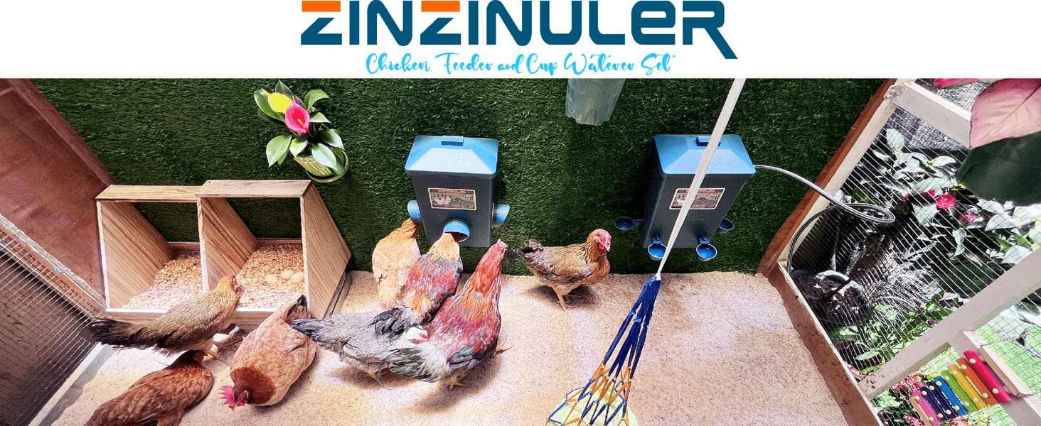 Kit de comedero 7 kg y bebedero 11 litros automatico para gallinas patos y pavos con conexion a manguera.