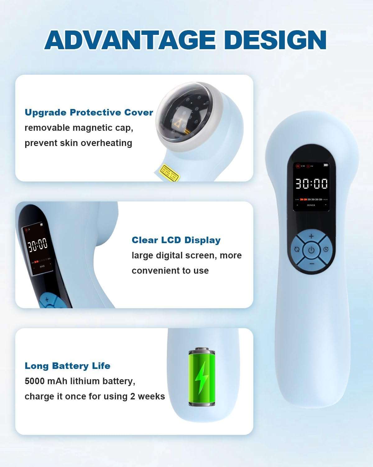 Dispositivo laser terapeutico veterinario infrarrojo con bateria de 5000mah para dolor y artritis en mascotas