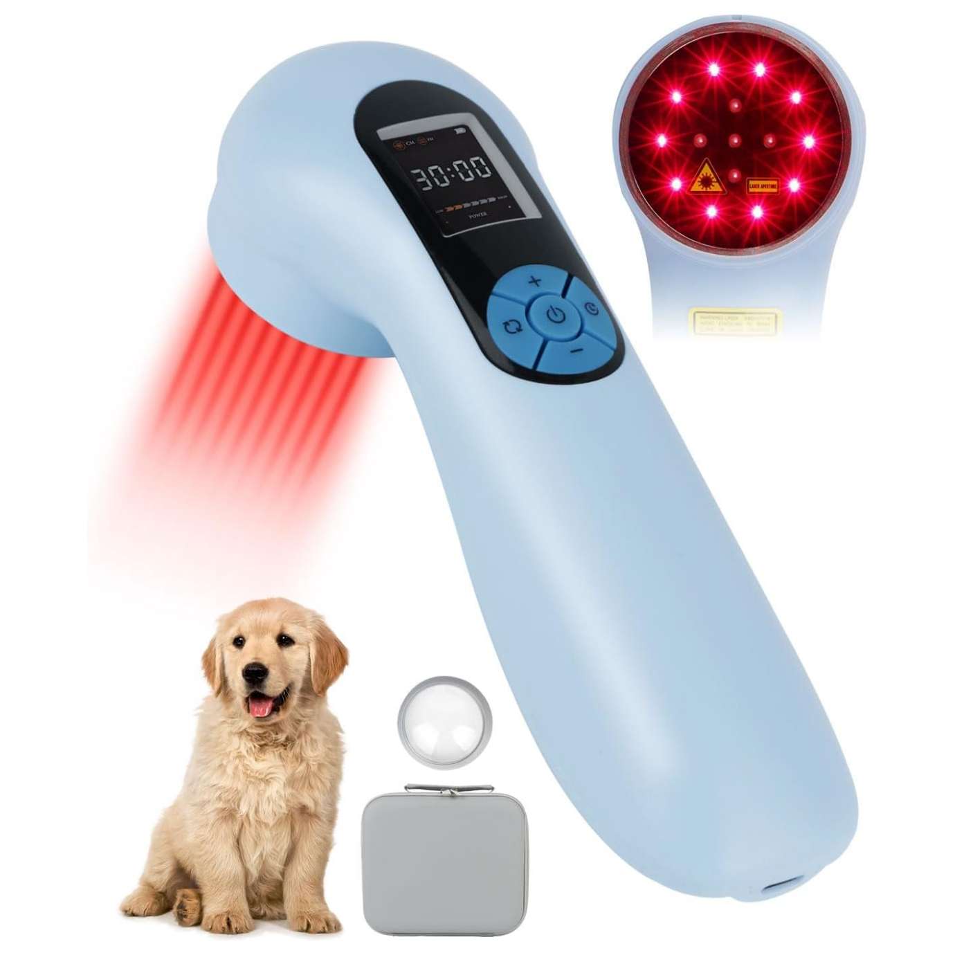 Dispositivo laser terapeutico veterinario infrarrojo con bateria de 5000mah para dolor y artritis en mascotas