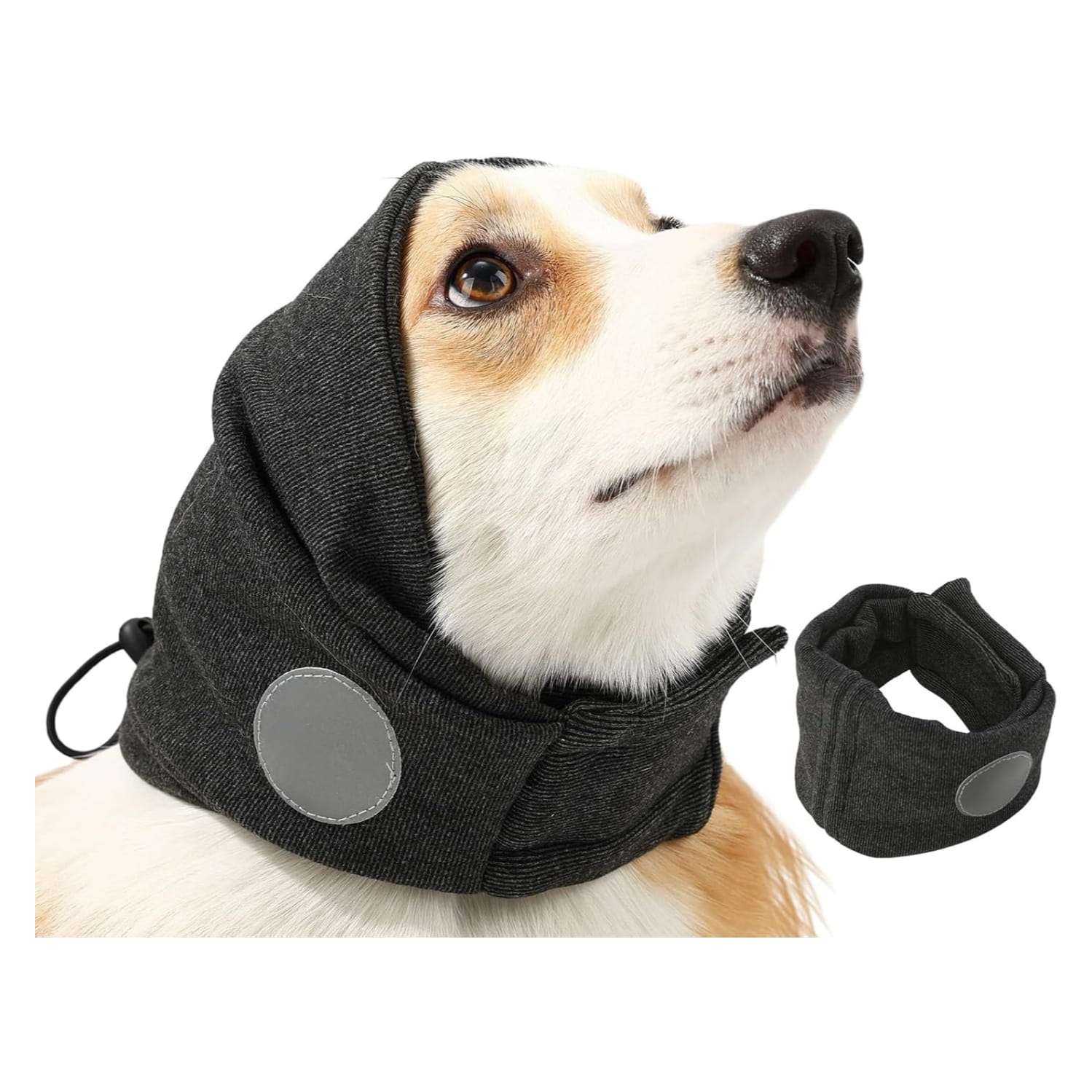 Orejeras perro velcro ajustables hematoma oreja anti ruido fuegos artificiales baño secador