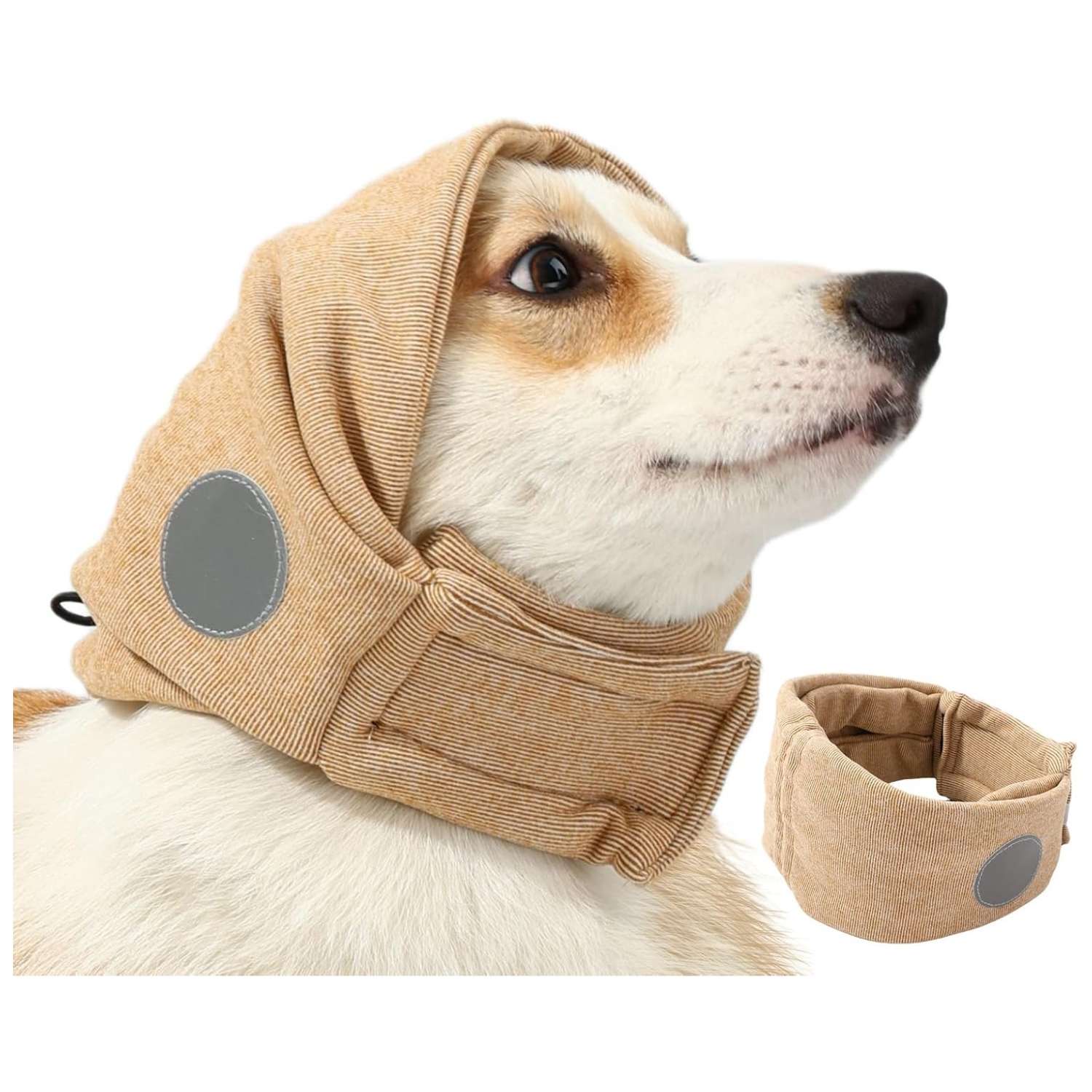 Orejeras perro velcro ajustables hematoma oreja anti ruido fuegos artificiales baño secador