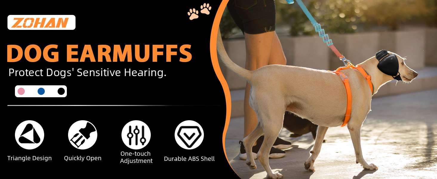 Orejeras perro anti ruido fuegos artificiales proteccion auditiva ansiedad truenos aspiradora