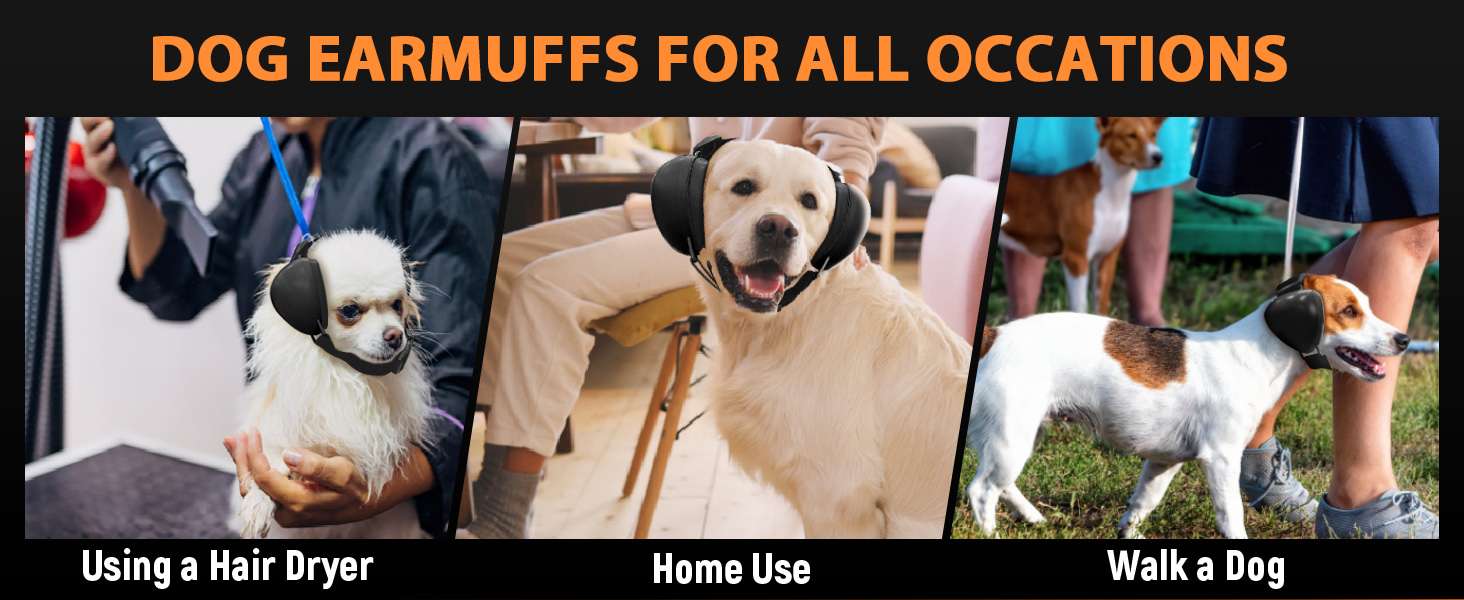Orejeras perro anti ruido fuegos artificiales proteccion auditiva ansiedad truenos aspiradora