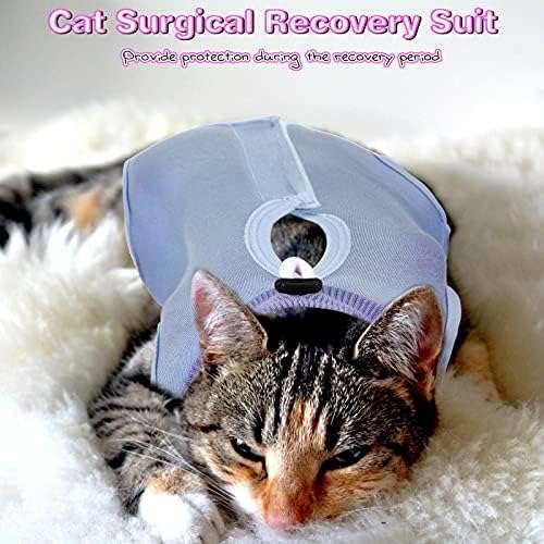 Pack 3 body recuperacion gata esterilizacion tela modal suave post operatorio alternativa cono