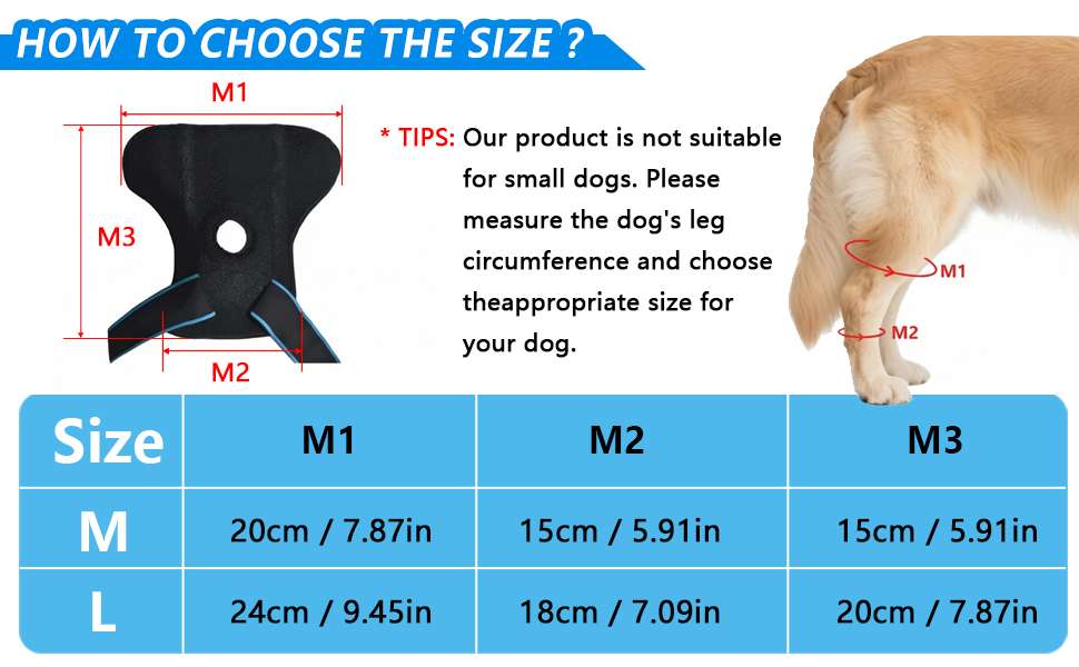 Rodillera ortopedica perro ligamento cruzado ACL rotula abierta neopreno tallas M y L