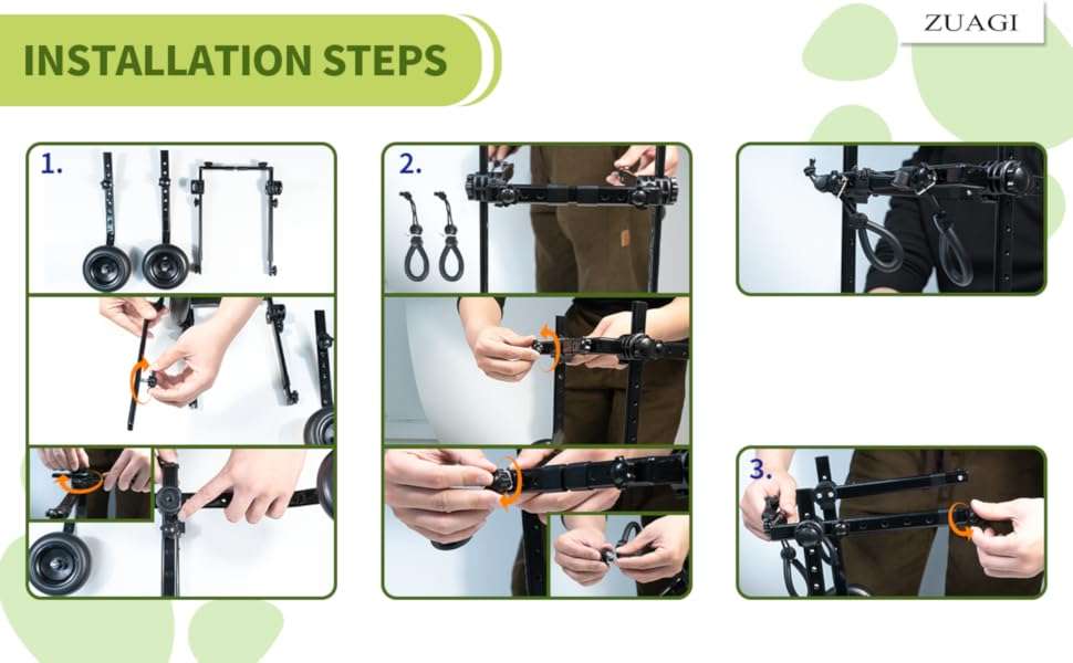 Silla ruedas perro soporte malla abdominal ajustable aluminio ligero patas traseras