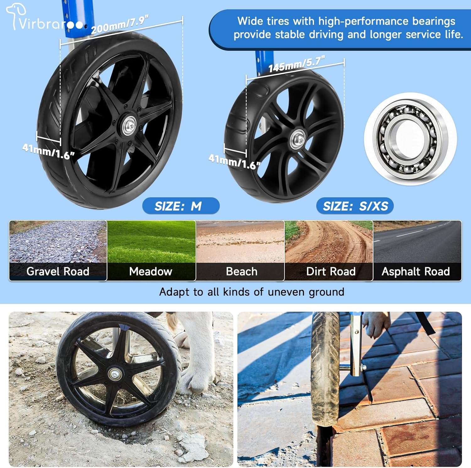 Silla ruedas perro pequeño rodamientos precision todo terreno aluminio aeronautico soporte espinal