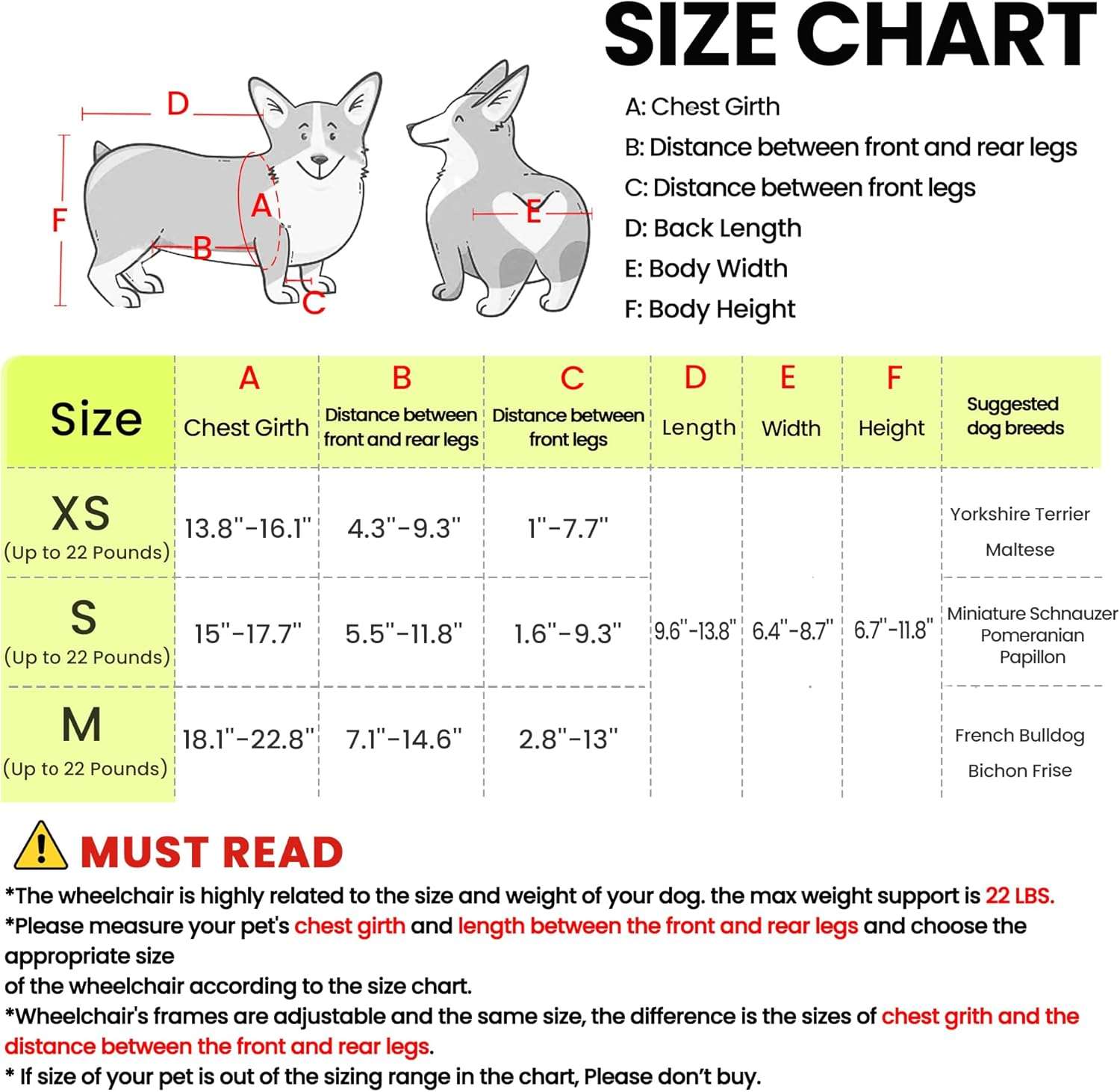 Silla de Ruedas Perro (XS a 2XL) Kit Completo de Seguridad (Chaleco + Correa + Soporte) - Ultraligera - Imagen 12