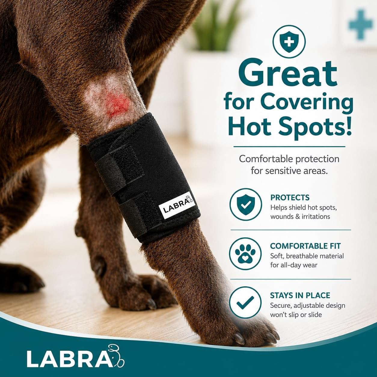 Soporte codo perro neopreno higromas artritis protector pata delantera anti lamido