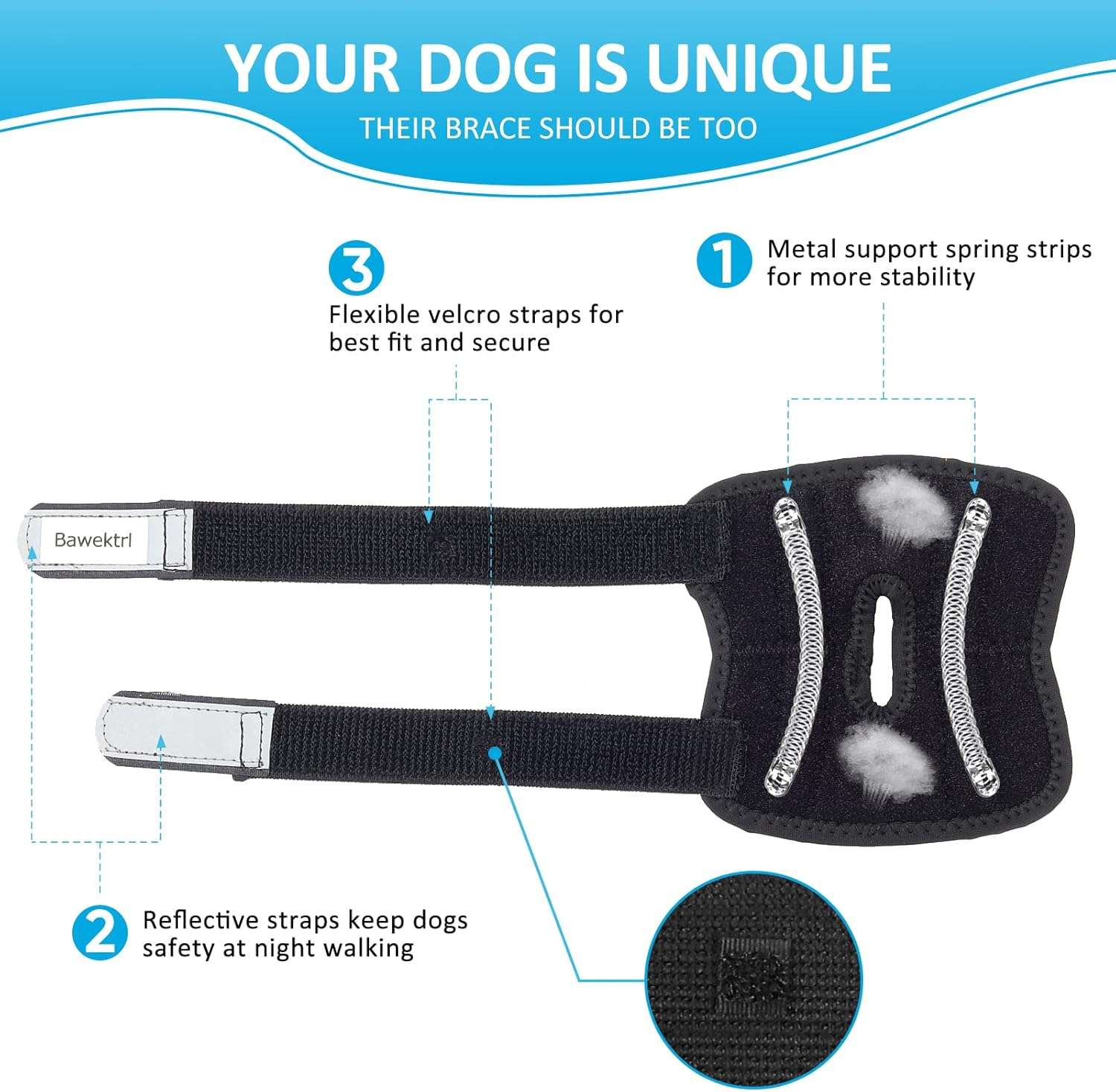 Ferula ortopedica perro pata trasera tobillo corvejon soporte metal artritis