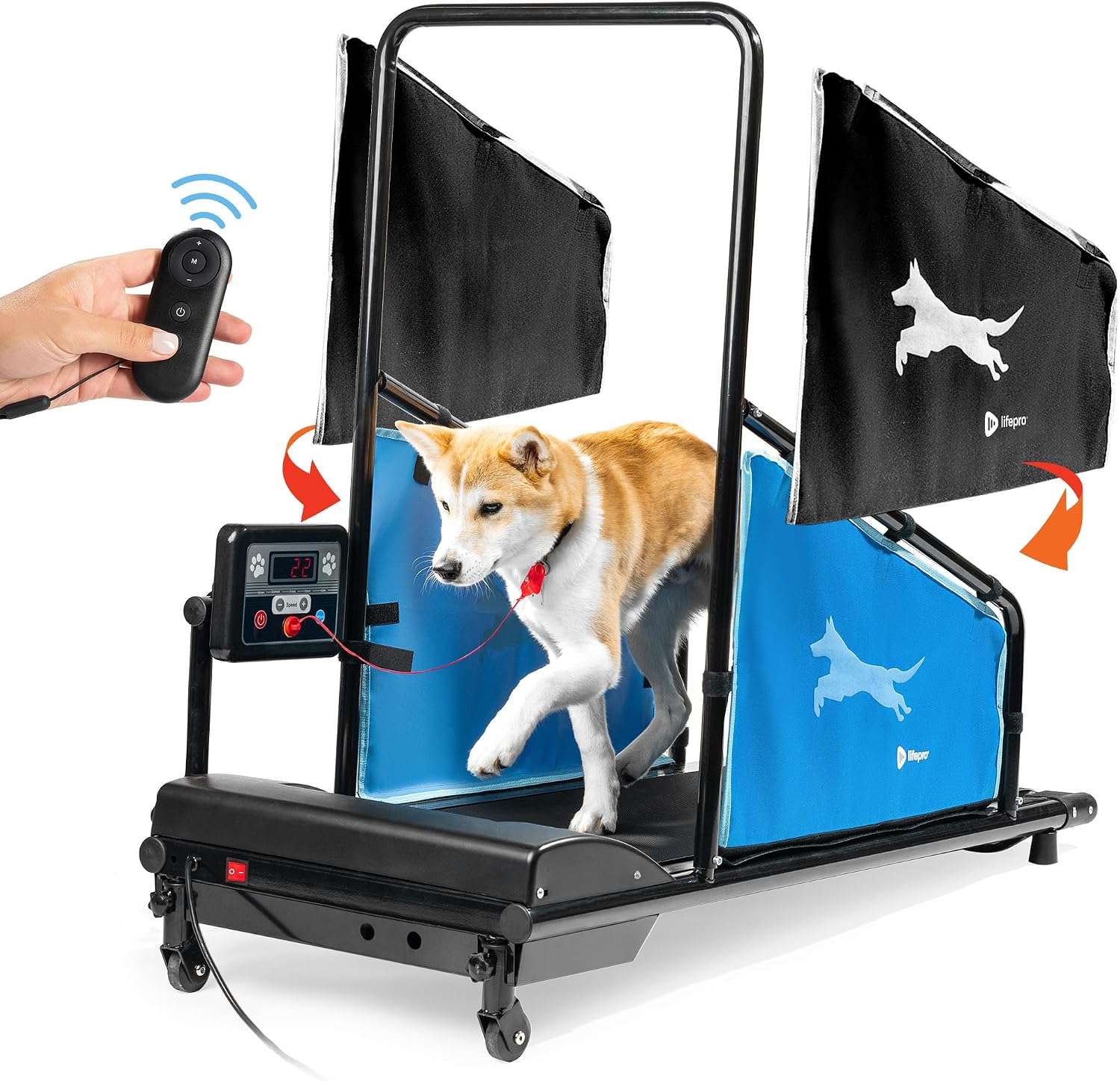 Trotadora electrica para perros pequeños y medianos silenciosa con control remoto pawrunner