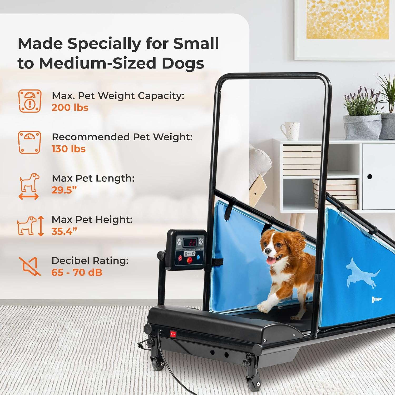 Trotadora electrica para perros pequeños y medianos silenciosa con control remoto pawrunner