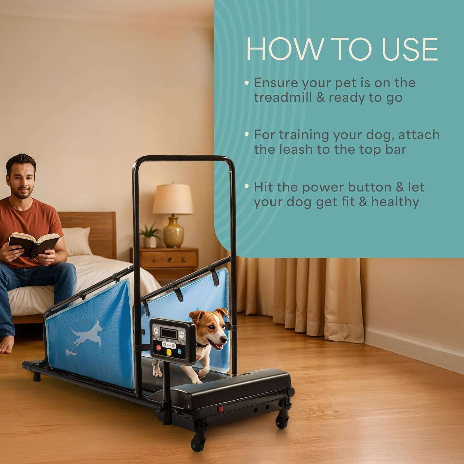Trotadora electrica para perros pequeños y medianos silenciosa con control remoto pawrunner