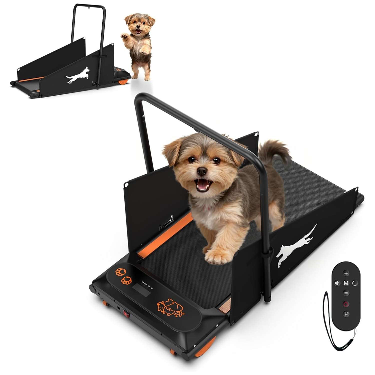 Trotadora electrica silenciosa para perros pequeños y medianos motor 2.5hp soporta 100kg