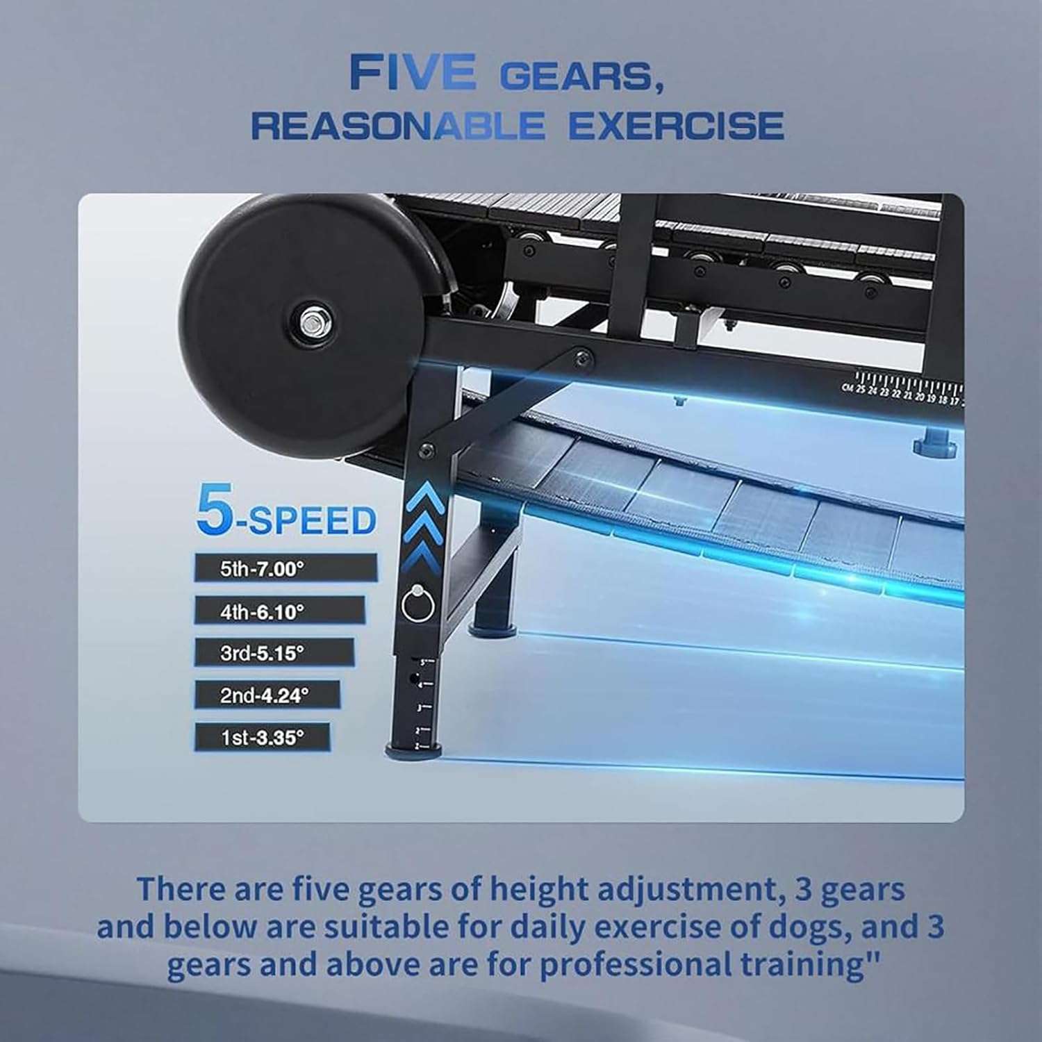 Trotadora mecanica para perros con inclinacion ajustable freno y podometro sin motor